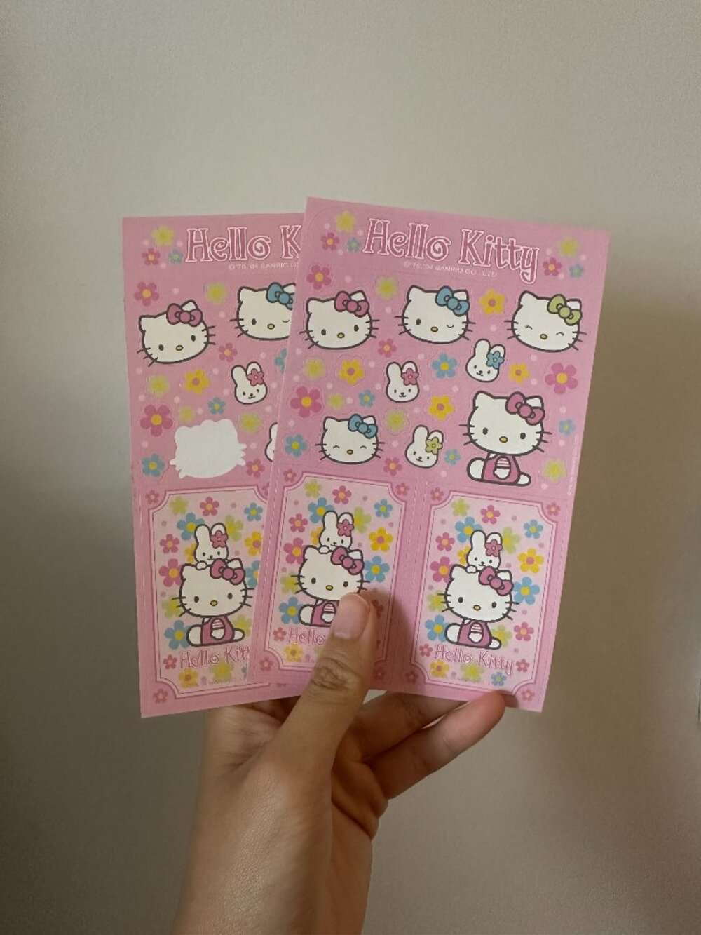 Y2K Hello Kitty stickers bundle of 2 sheets